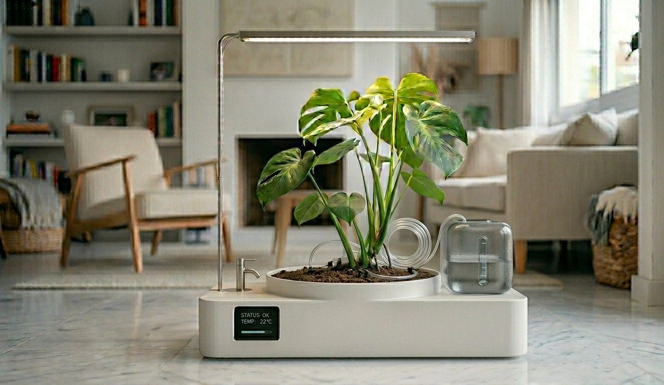 Terrario inteligente Terramático con sensores y riego automatizado